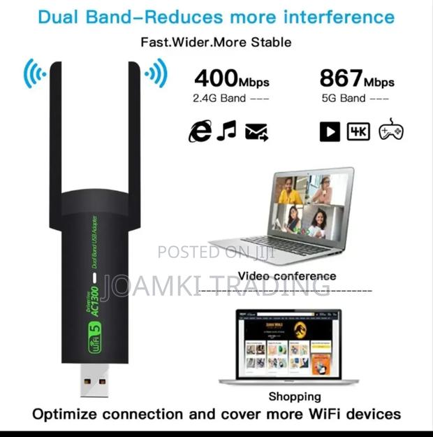 Wifi Adapter + Bluetooth Dual-Band 2g/5ghz Network Card photo 2