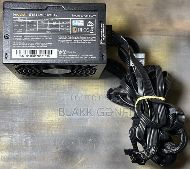 Bequiet 500w Semi-Modular Gaming Power Supply · Photo 3