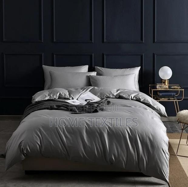 7 Pieces Charcoal Grey Duvet Set for King Sized Bed · Photo 2