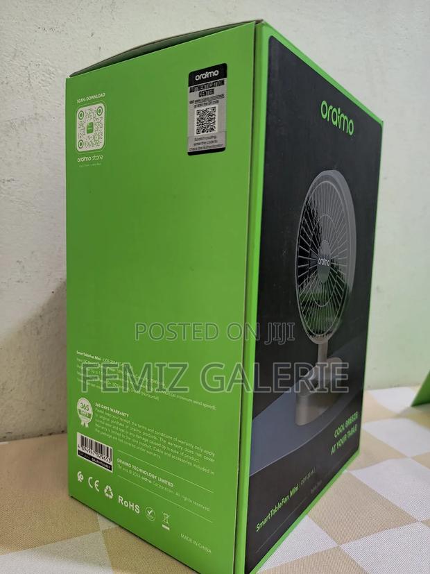 Oraimo Smart Table Fan 5w Table Fan photo 4
