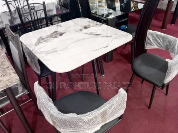 Mini Marble Dinning Table With Four Chairs · Photo 4