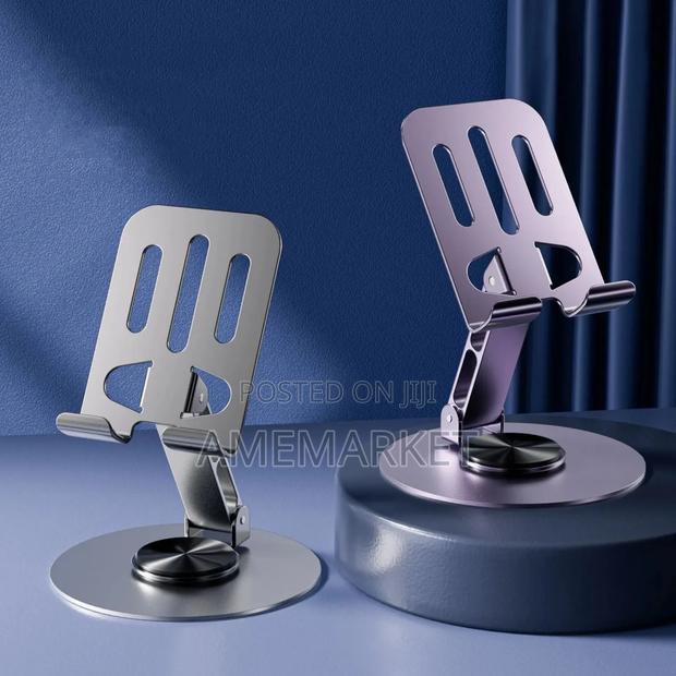 360 Rotating Metal Desktop Phone Tablet Holder iPad Stand · Photo 4