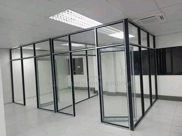 Aluminium Office Partition And Glass