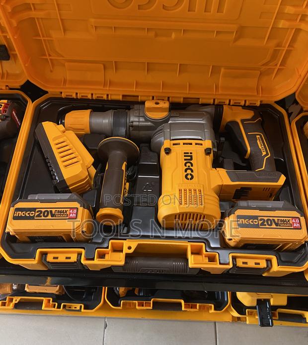 Ingco Cordless Rotary Hammer Set 28mm 20v · Photo 3