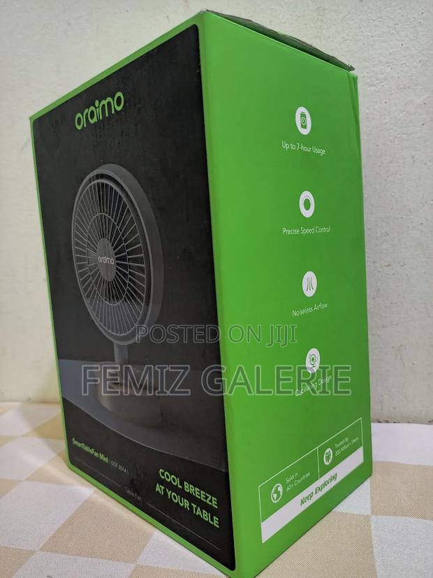 Oraimo Smart Table Fan 5w Table Fan photo 2