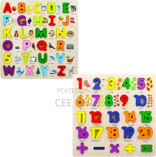 Alphabet and Number Wooden Board · Photo 2