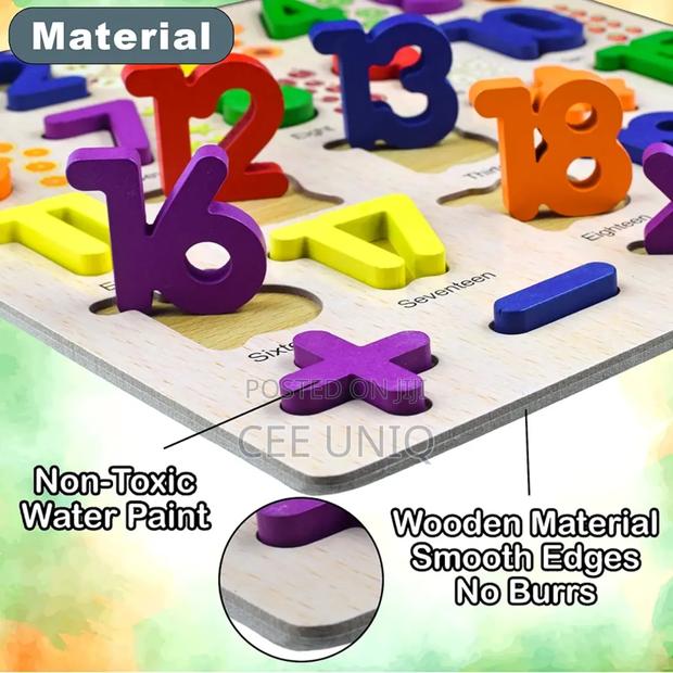 Alphabet and Number Wooden Board · Photo 4