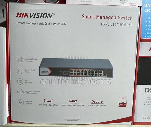 Hikvision 16port Smart Managed Poe Switch With 1sfp Port · Photo 4