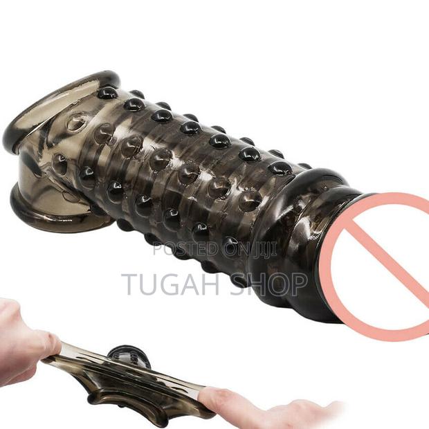 Silicone Cock Sleeve,Reusable Penis Extension, Delayed Ejacu · Photo 3
