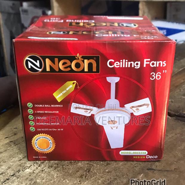 Neon Medium Blade Deco Ceiling Fan photo 2