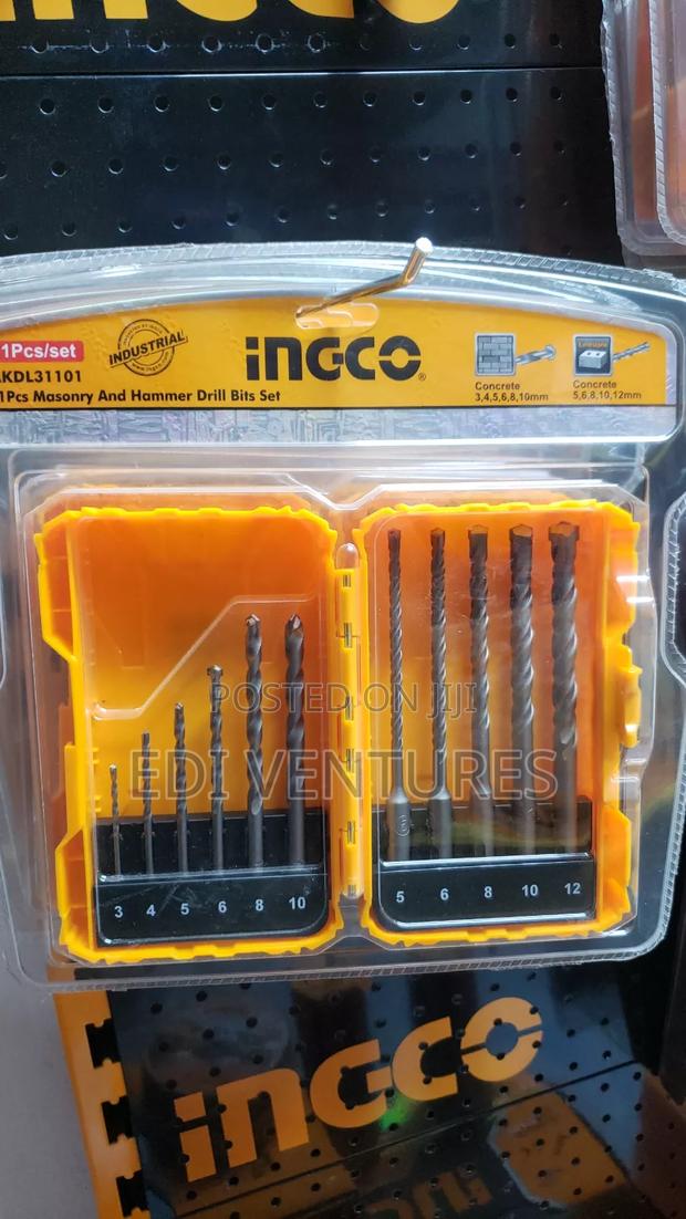 INGCO.11PCS Masonry and
Hammer Drill Bits Set - AKDL31101 · Photo 2