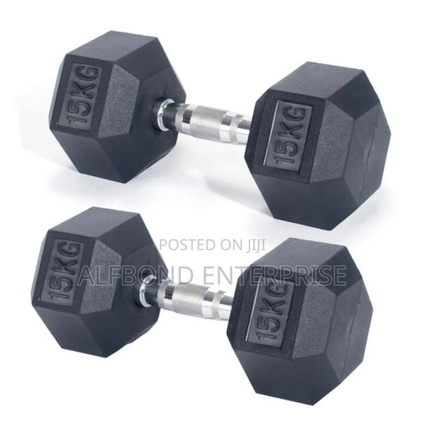 15kg X 2 Hex Dumbbells · Photo 2