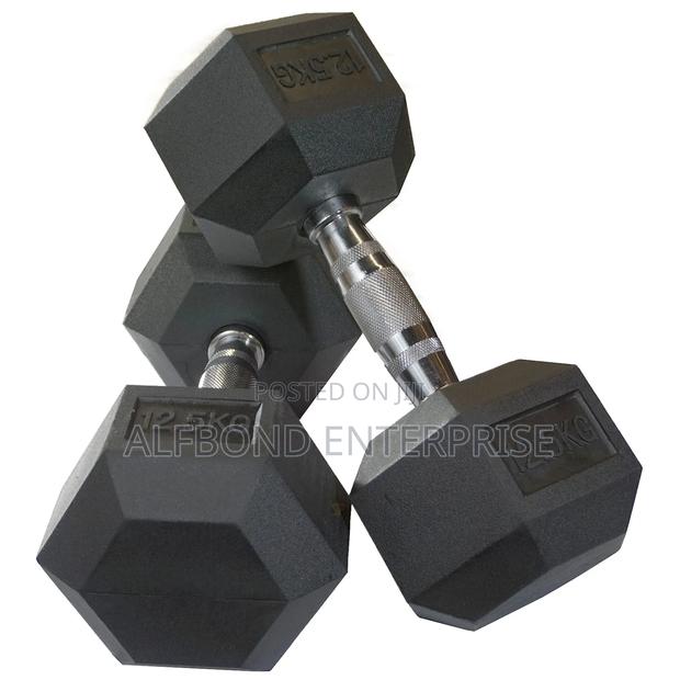12.5kg X2 Hex Dumbbells · Photo 2