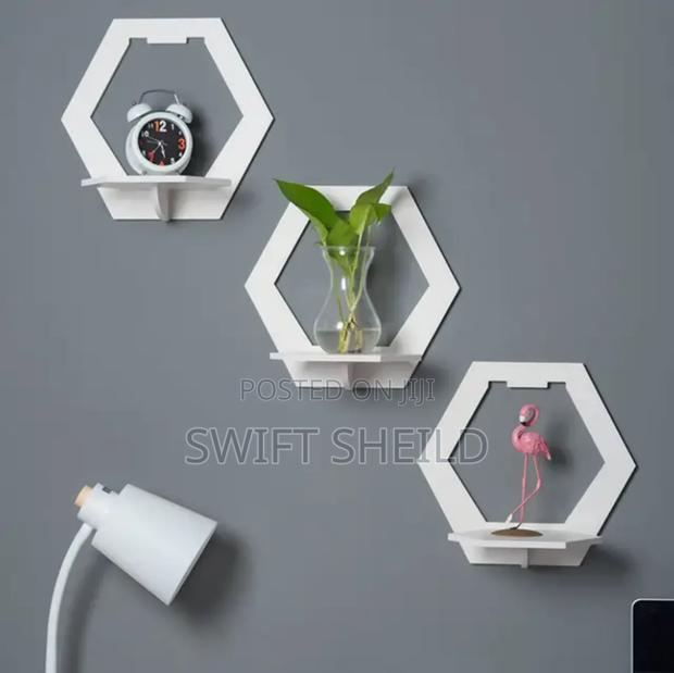 3 Hexagon Wall Shelves · Photo 2