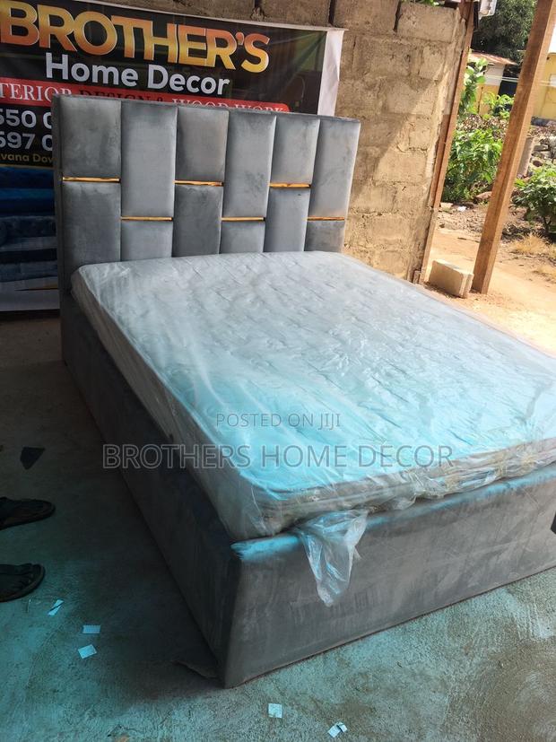 Modern Double Bedframe With Orthopedic Mattress