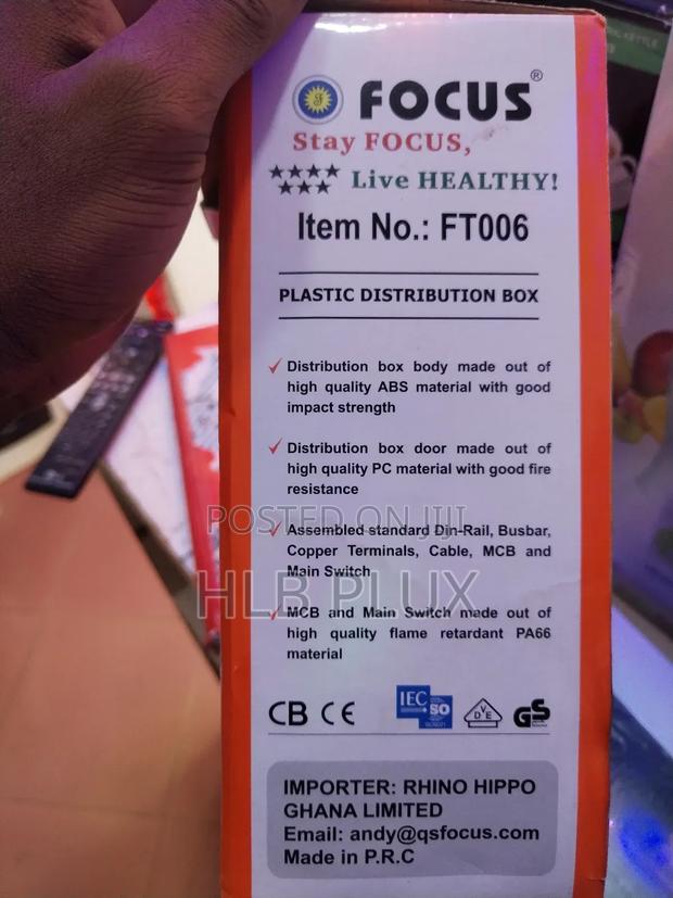 6 Way Main Switch Distribution Board