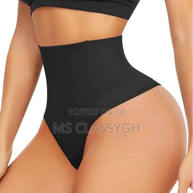Thong Panties High Waist Tummy Control Slim Underwear Butt L