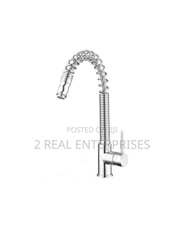 Wickes Spiralle Pull Out Monobloc Kitchen Sink Mixer Tap · Photo 3