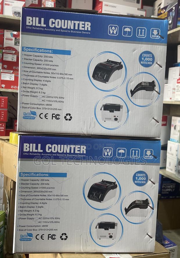 Counting Machine Bill Counter Counts 1,000 Notes/Min · Photo 4