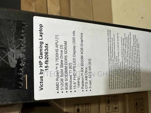 New Laptop HP Victus 15 8GB AMD Ryzen 7 SSD 512GB photo 2