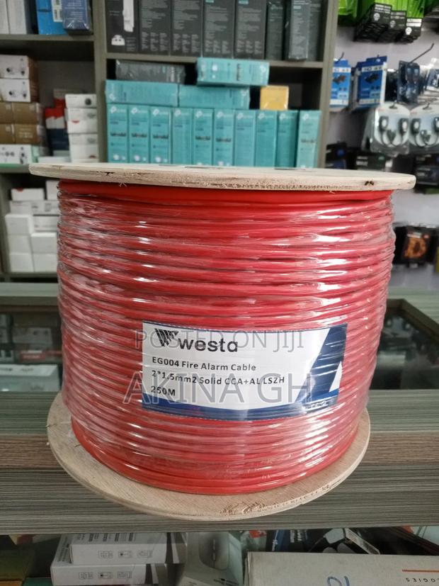 Westa Solid Cca Fire Alarm Cable 2*1.5mm 250m · Photo 3