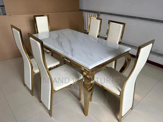 Dining Set 6chairs Silver