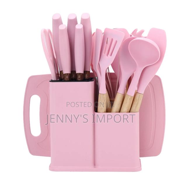 19pieces Silicon Ladles and Knife Set in Stock photo 3
