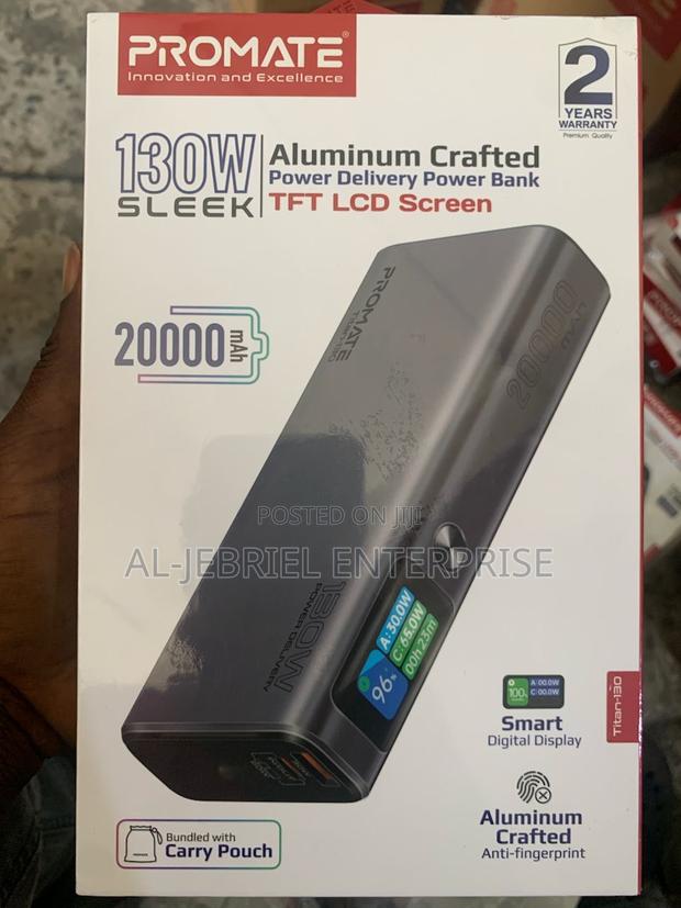 Promate Titan-130 130W Power Delivery Power Bank+LCD Screen · Photo 3