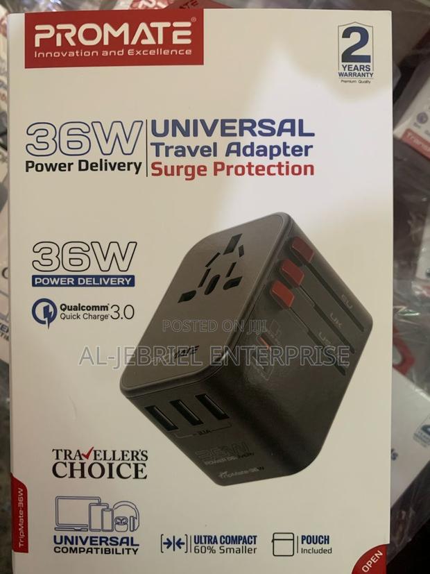 Promate Tripmate-36w Smart Charging Universal Travel Adapter · Photo 3
