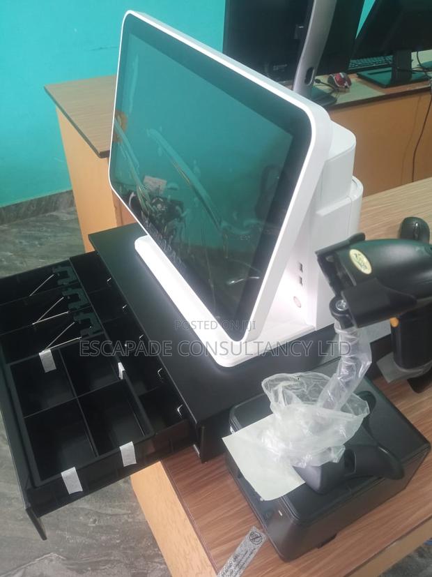 Pos Computer Single Screen With I3,128gb Ssd,8gb RAM Combo