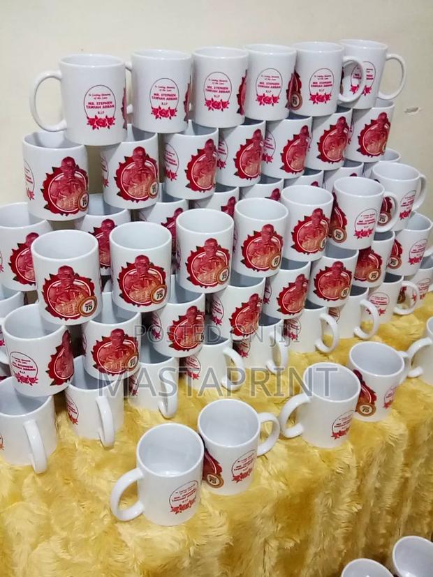 White Mug Printing ( Minimum= 100pcs)