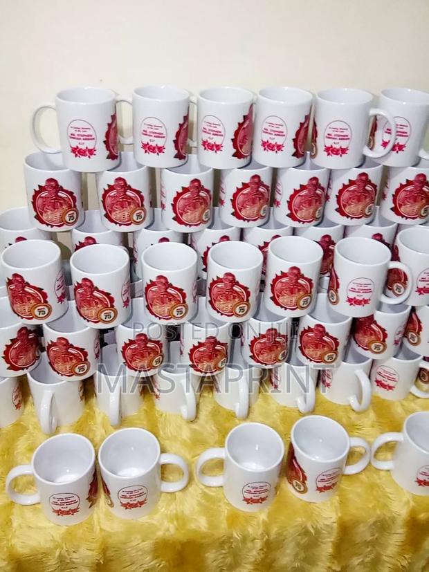 White Mug Printing ( Minimum= 100pcs)