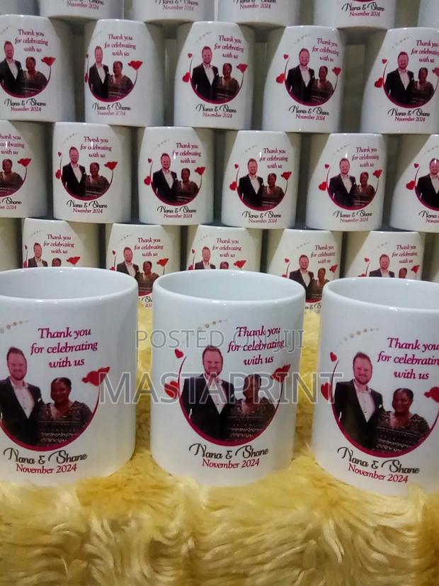 White Mug Printing ( Minimum= 100pcs)