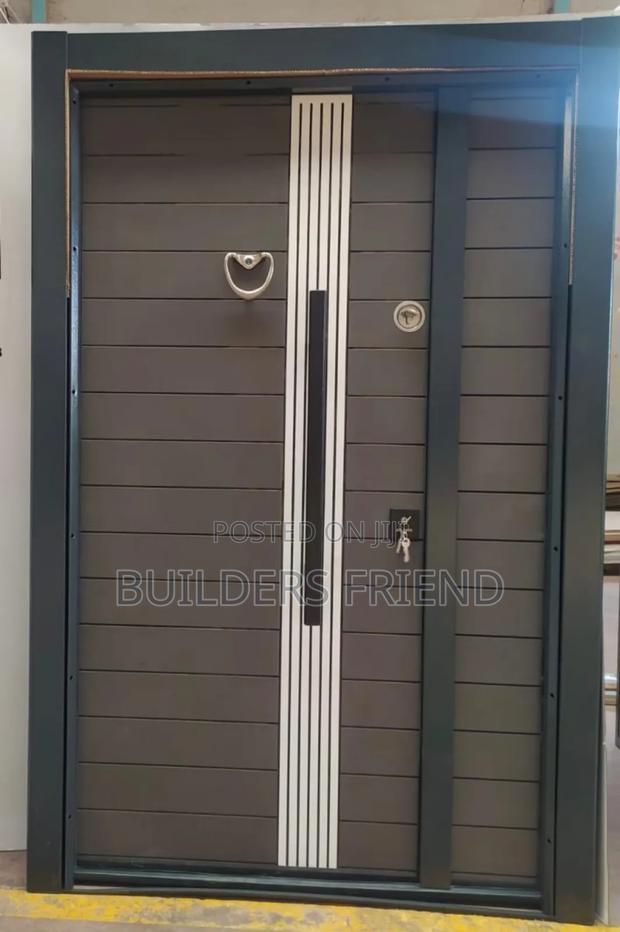 Gray Turkish Heavy One Half Security Door+All Accessories