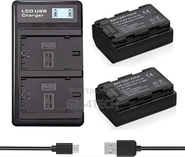 Lp-E6 Dual Battery Charger With LCD for 5d 6d 7d 80d Canon R · Photo 2