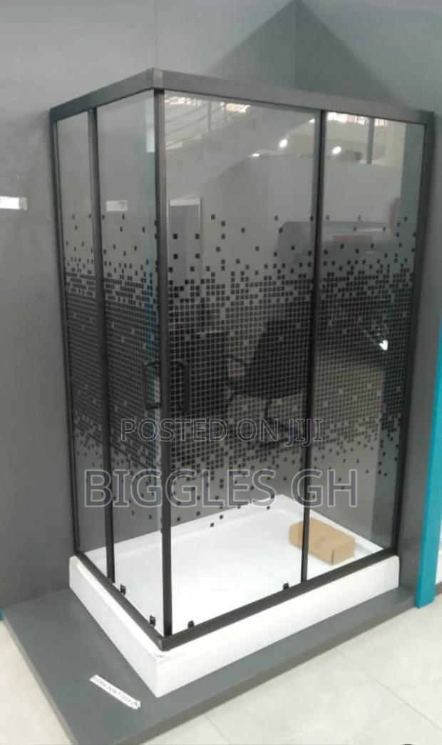 Shower Cubicle- Glass Cubicle Black - 120×80 · Photo 2