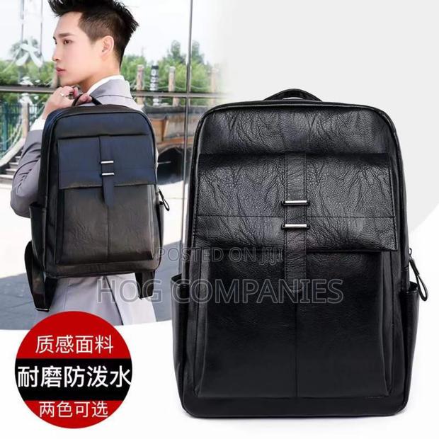 Quality Leather Travel Tablet Laptop Bag School Backpack · Photo 4