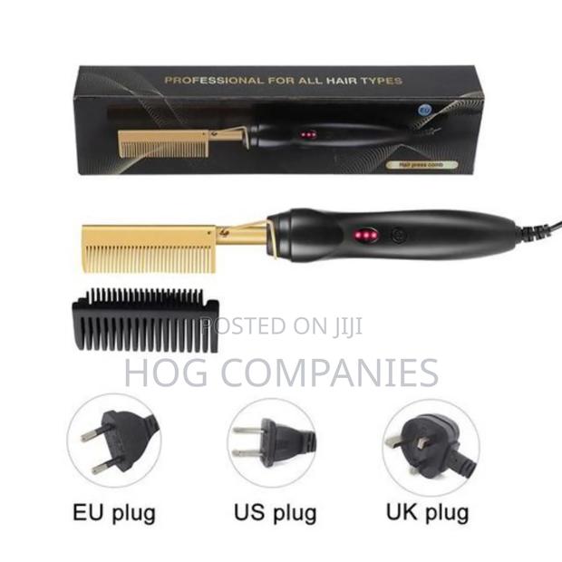 Professional Hair Straightener Heated Electric Styling Comb · Photo 4