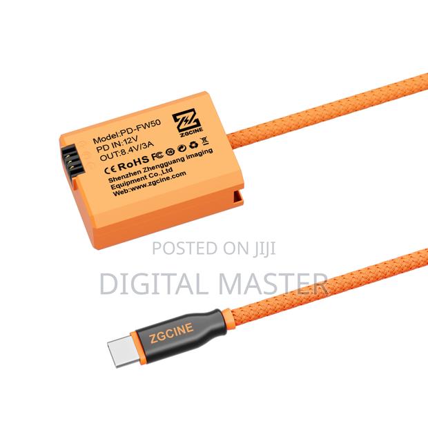 ZGCINE USB-C PD to FW50 for SONY Dummy Battery Cable photo 4