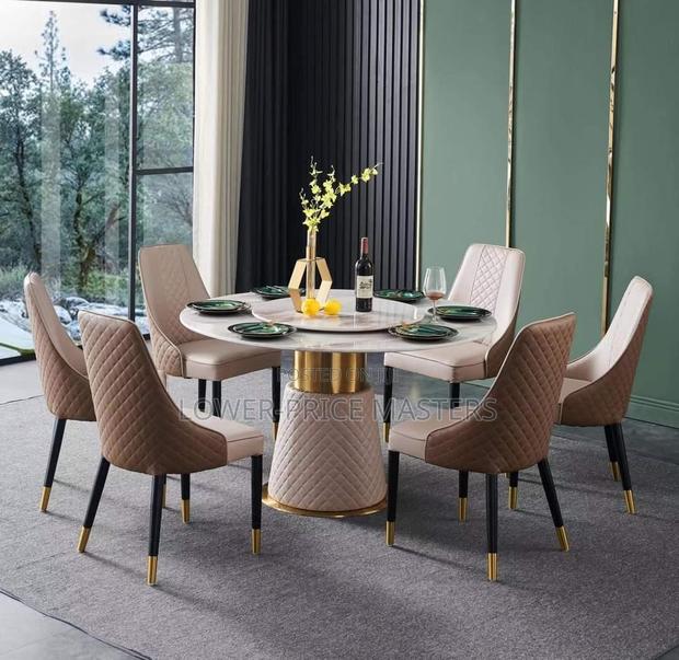 Executive Marble 6 Chair Dining Set · Photo 2
