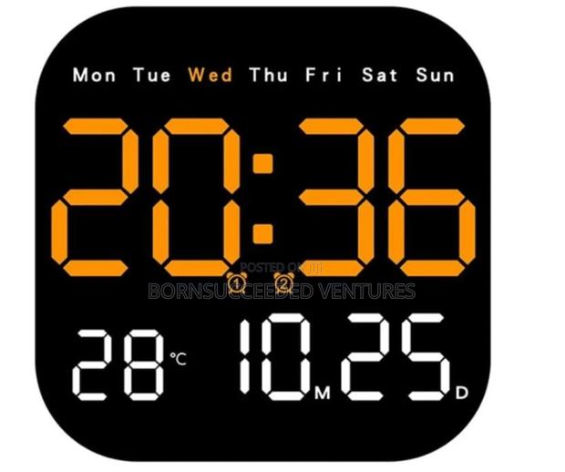 Remote Control Digital Display Wall Clock · Photo 2