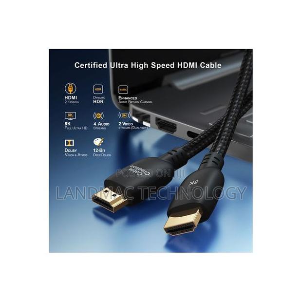 Certified Ultra High Speed Hdmi Cable - Black - 3 M · Photo 4