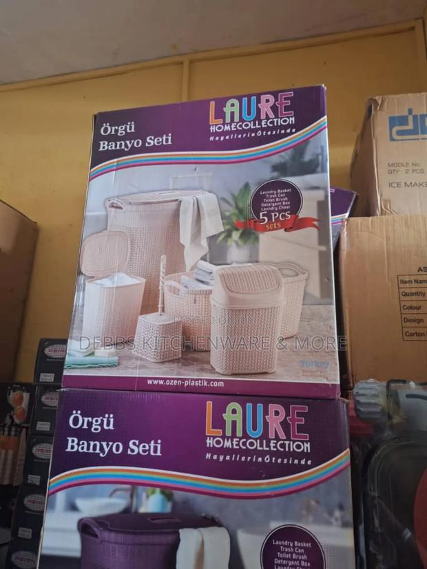 5pcs Laure Homecollection Laundry Sets photo 2