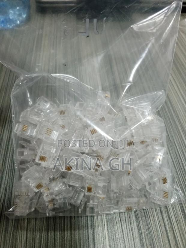 RJ11 Connectors for Telephone Cable 100 PCS 6P4C · Photo 3
