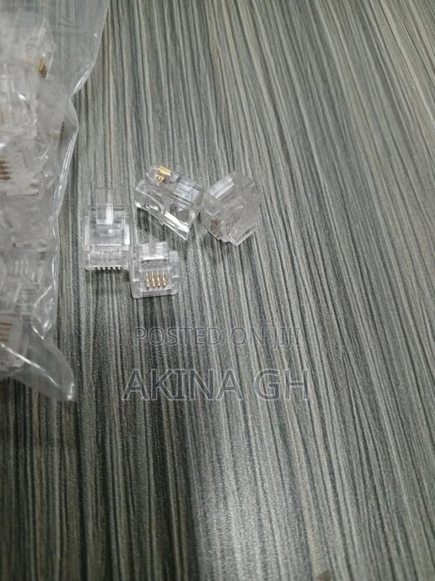 RJ11 Connectors for Telephone Cable 100 PCS 6P4C · Photo 4
