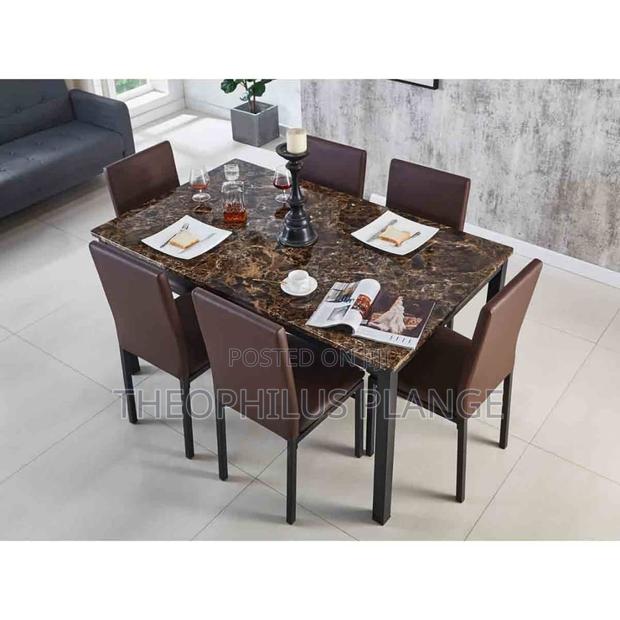 6 Seater Mable Dining Set Brown · Photo 4