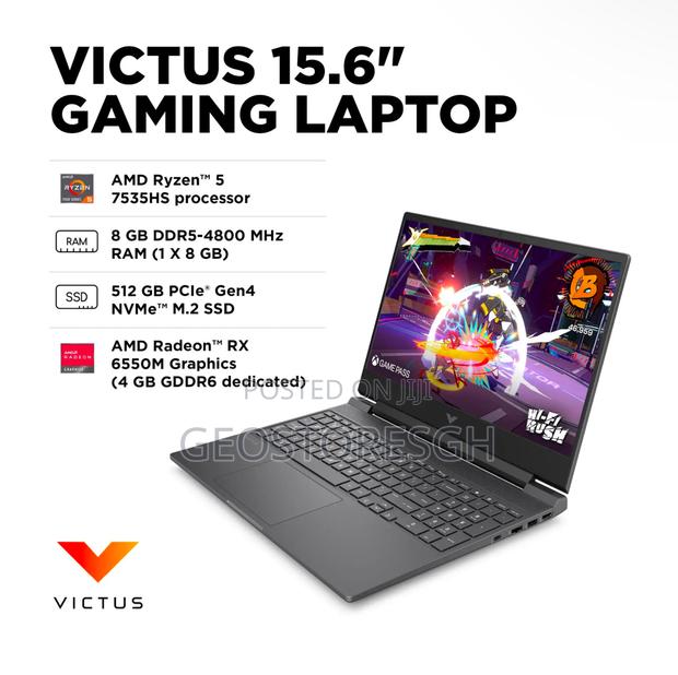 New Laptop HP Victus 15 8GB AMD Ryzen 5 SSD 512GB photo 2