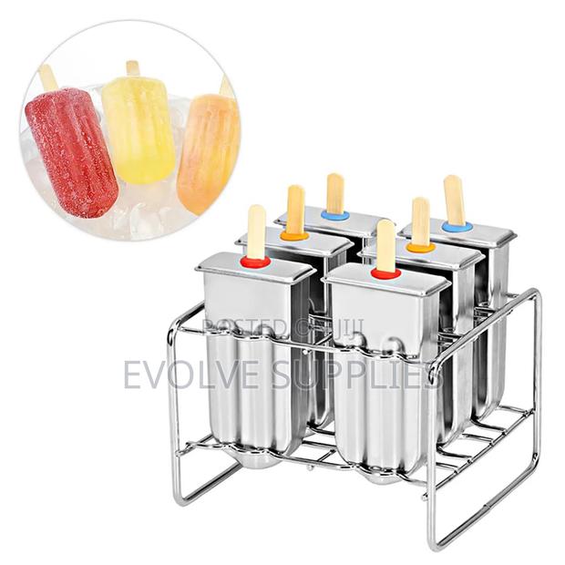 6 Slot Stainless Steel Popsicle Mould