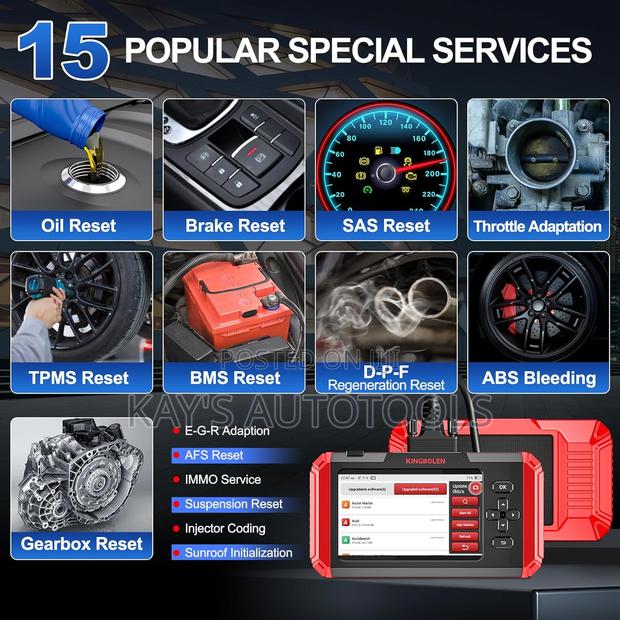 Kingbolen S800 Car Scanner 4systems, 15 Resets, Free Uodate photo 2