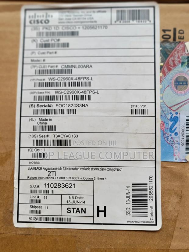 Brand New Cisco Ws-C2960x-48fps-L 4x 1g SFP Uplink photo 2